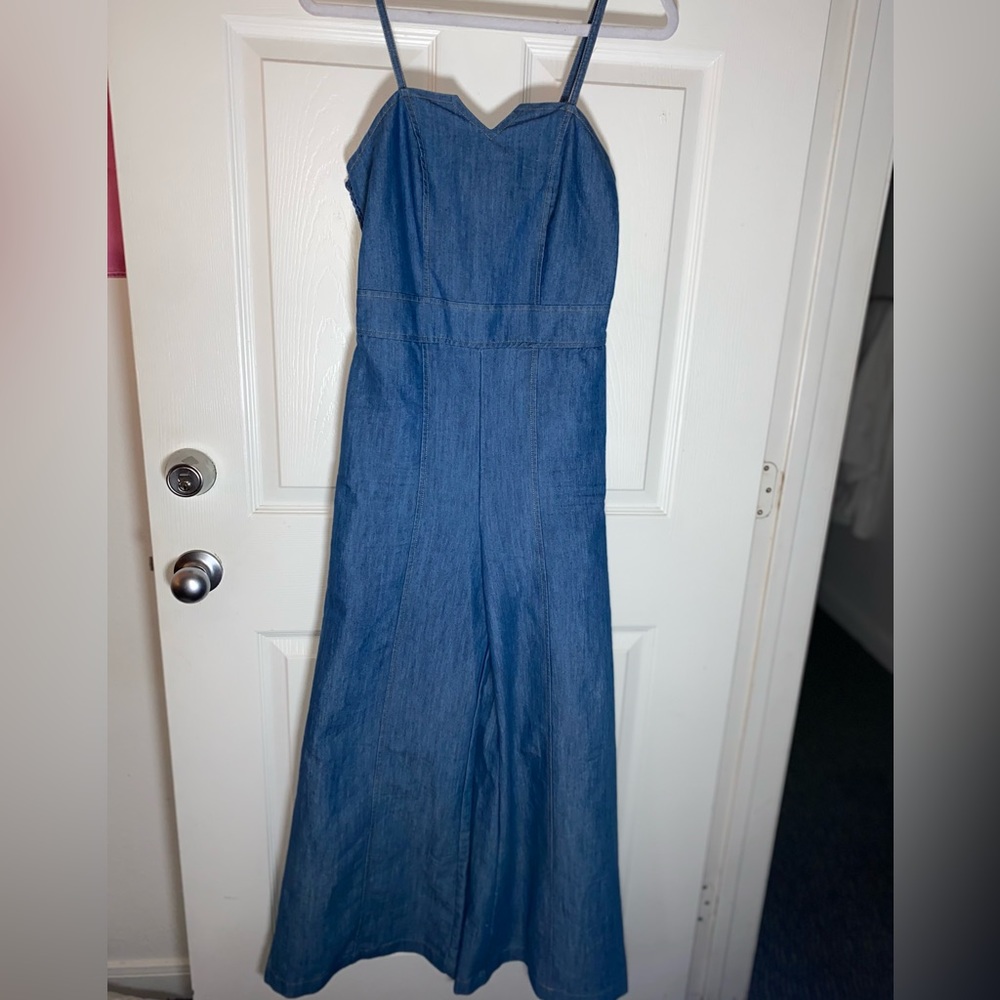 Denim Game Day Jumpsuit